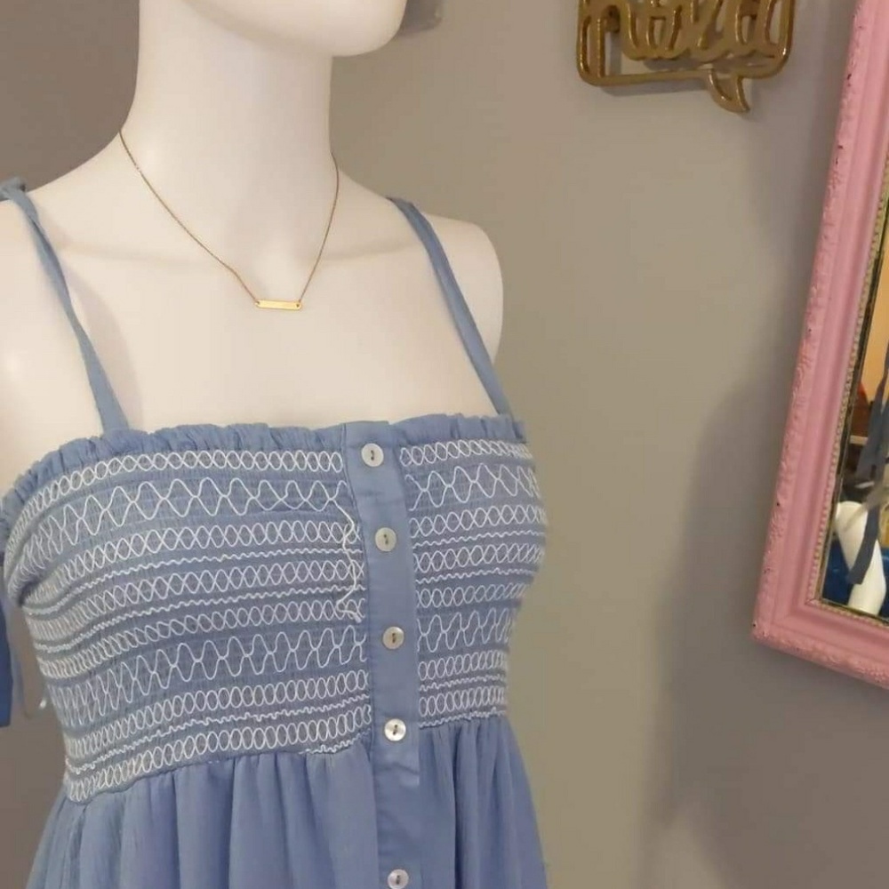 Sky blue maxi dress